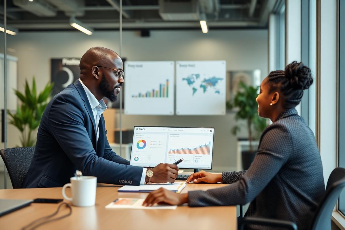 Africa 118 account manager on a call supporting a Nigerian SME client